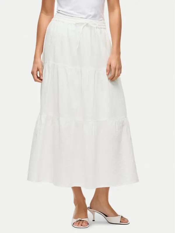 Vila Vila Maxi suknja Lania 14105428 Bijela Regular Fit