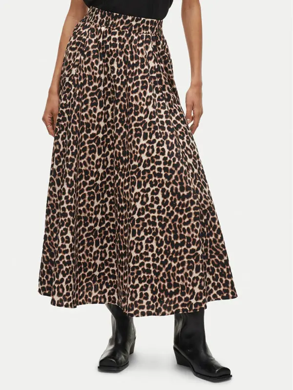 Vila Vila Maxi suknja Valencia 14106880 Smeđa Regular Fit