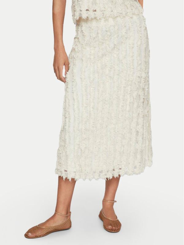 Vila Vila Midi suknja Nabila 14102777 Bež Regular Fit