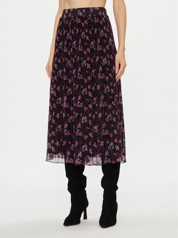 Vila Vila Plesirana suknja 14090056 Crna Regular Fit