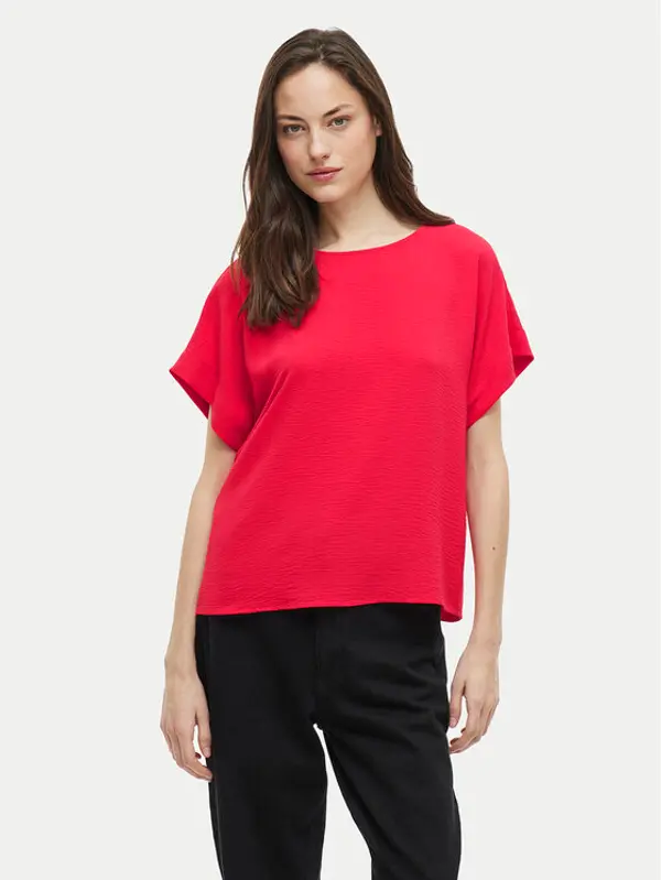 Vila Vila T-shirt Josa 14101663 Ružičasta Regular Fit