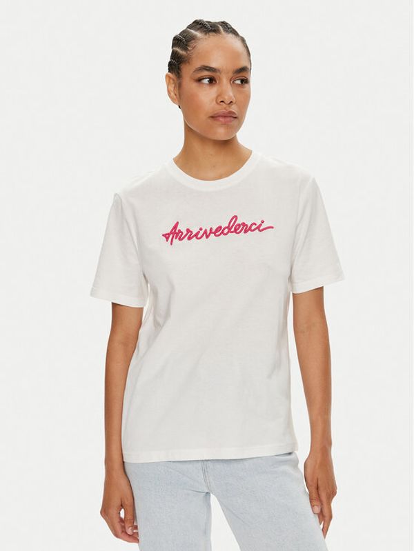 Vila Vila T-shirt Sybil 14097444 Bijela Regular Fit