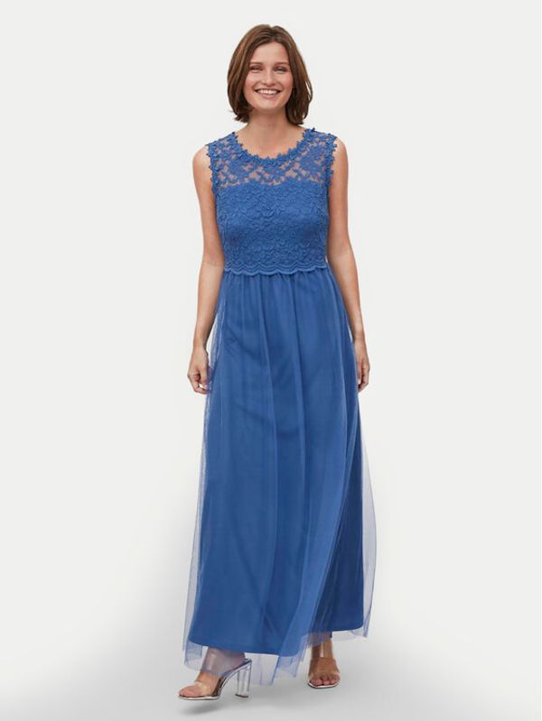 Vila Vila Večernja haljina Lynnea 14052673 Plava Regular Fit