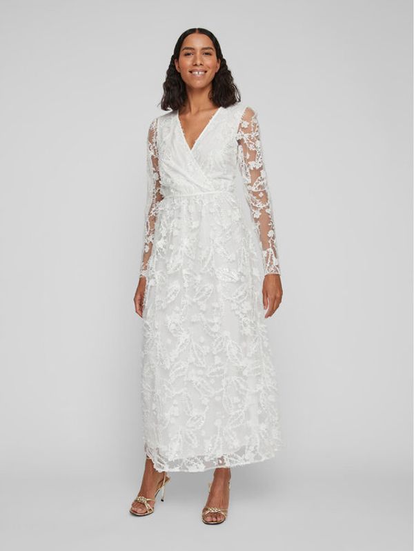 Vila Vila Večernja haljina Wedy 14083840 Bijela Regular Fit