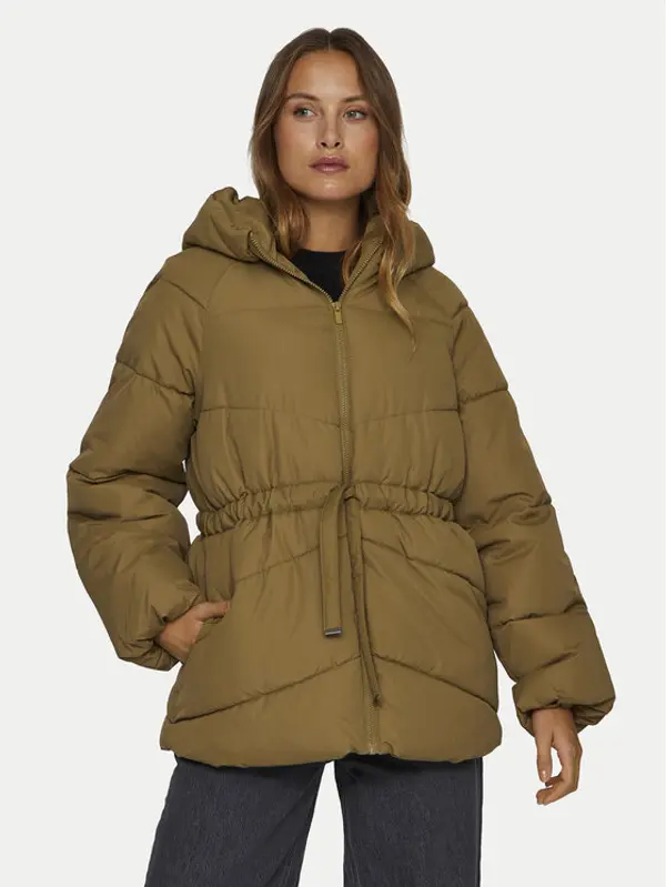 Vila Vila Zimska jakna Bumble 14098374 Smeđa Loose Fit