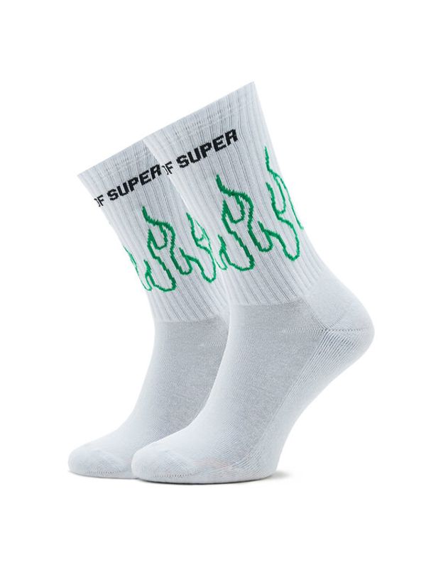 Vision Of Super Vision Of Super Visoke unisex čarape VSA00169CZ Bijela