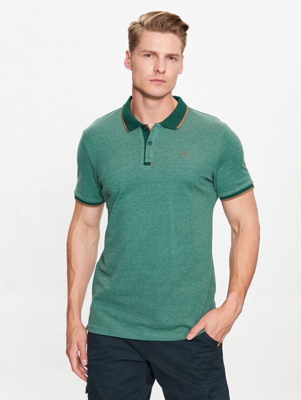 Volcano Volcano Polo T-Nax M35094 Zelena Regular Fit
