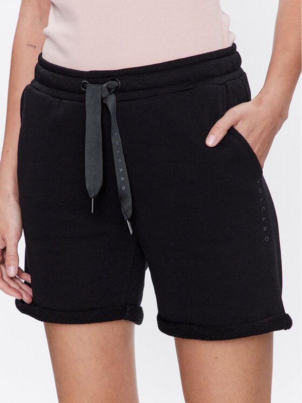 Volcano Volcano Sportske kratke hlače N-Mery L44263-S23 Crna Regular Fit