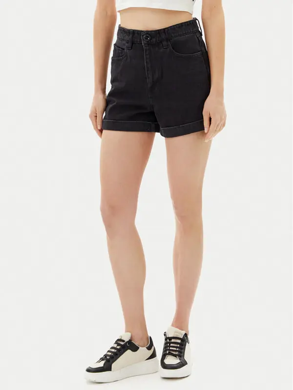 Volcom Volcom Kratke traperice Weelow B2012300 Crna Slim Fit
