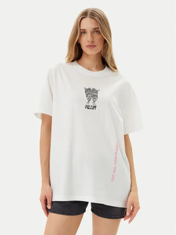 Volcom Volcom T-shirt Alix 3 B3512507 Bijela Oversize
