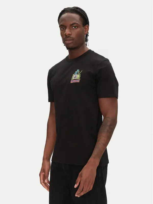 Volcom Volcom T-shirt Catv A3512552 Crna Classic Fit