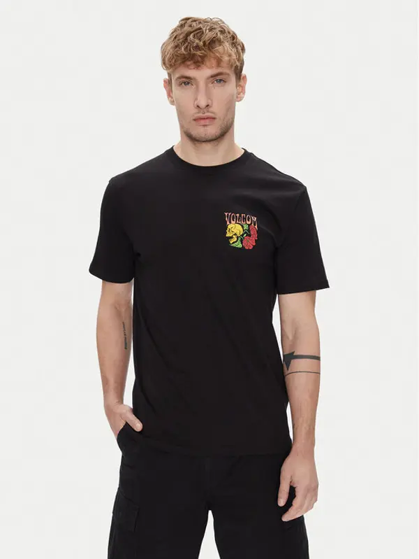 Volcom Volcom T-shirt Tooflow A3512551 Crna Classic Fit