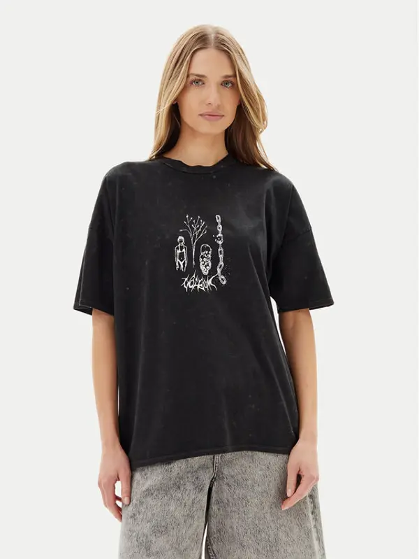Volcom Volcom T-shirt Voltrip B3512508 Crna Oversize