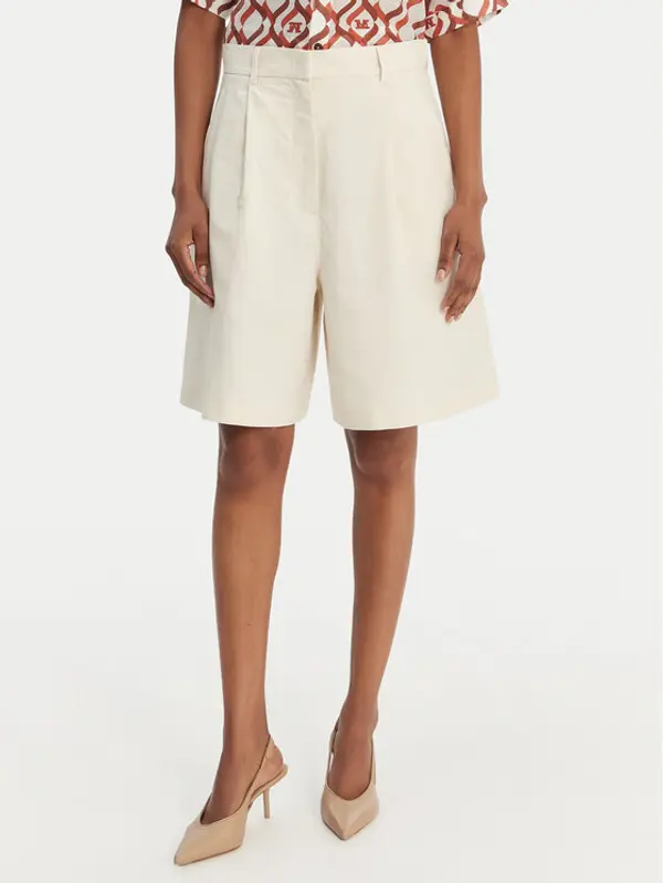 Weekend Max Mara Weekend Max Mara Bermude Ecuba 2615141022 Écru Loose Fit