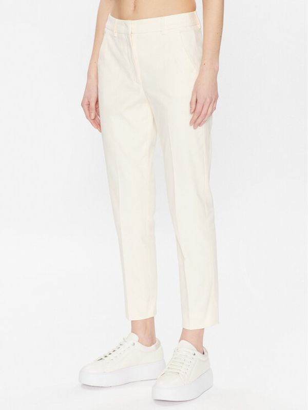 Weekend Max Mara Weekend Max Mara Chino Vite 23513104 Écru Slim Fit