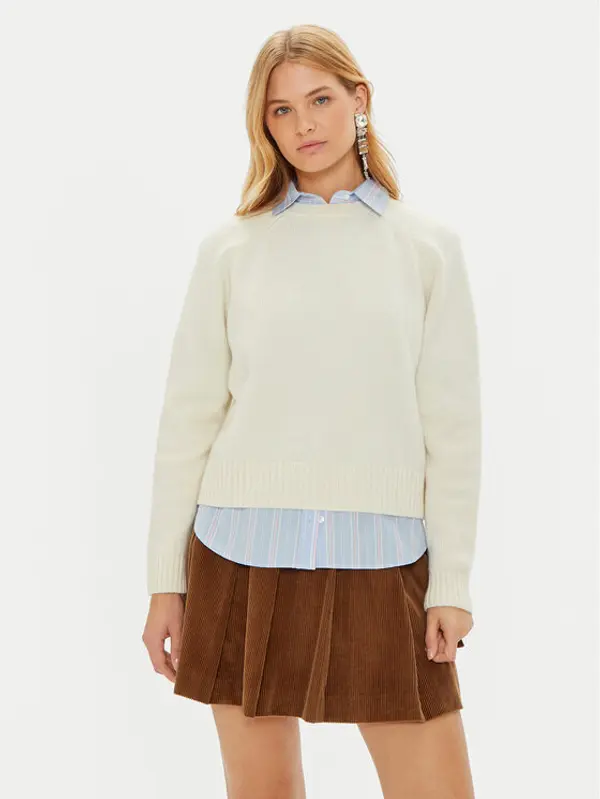 Weekend Max Mara Weekend Max Mara Džemper Gabbia 2425366162 Écru Regular Fit