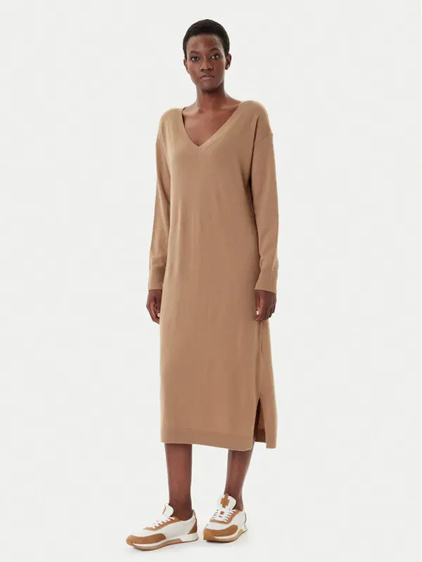 Weekend Max Mara Weekend Max Mara Džemper haljina Zenith 2525326012 Bež Regular Fit