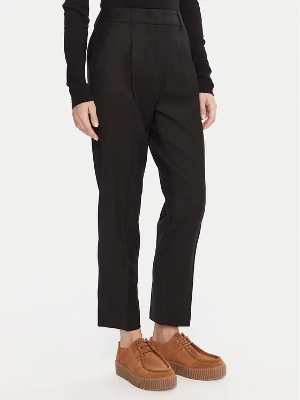 Weekend Max Mara Weekend Max Mara Hlače Caldaia 2525136152 Crna Regular Fit
