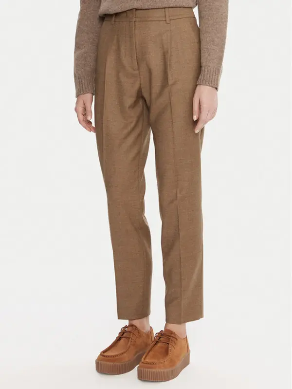 Weekend Max Mara Weekend Max Mara Hlače Caldaia 2525136152 Smeđa Regular Fit