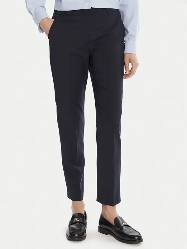 Weekend Max Mara Weekend Max Mara Hlače Canon 2525136171 Tamnoplava Slim Fit