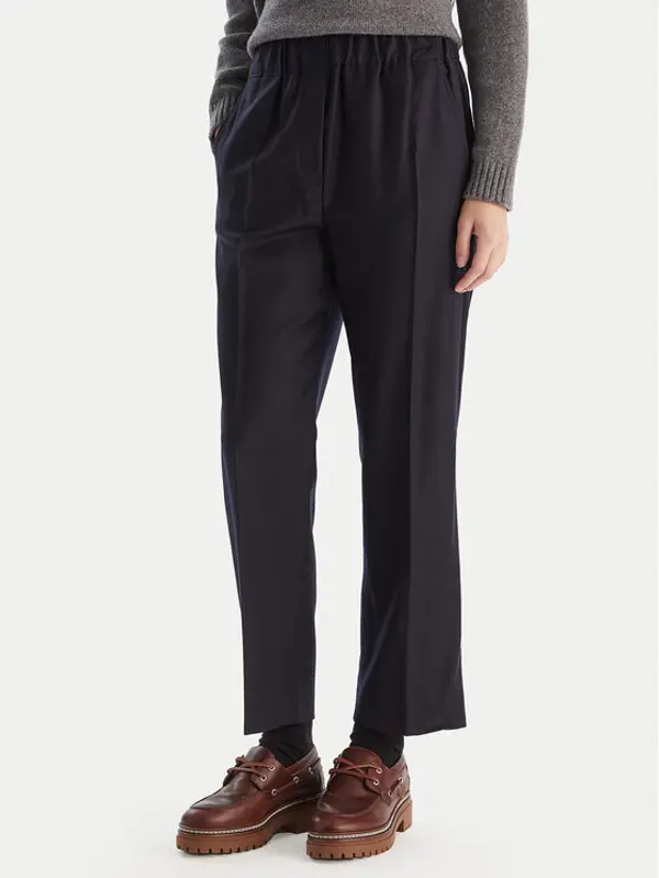 Weekend Max Mara Weekend Max Mara Hlače Hataley 2525136022 Tamnoplava Regular Fit