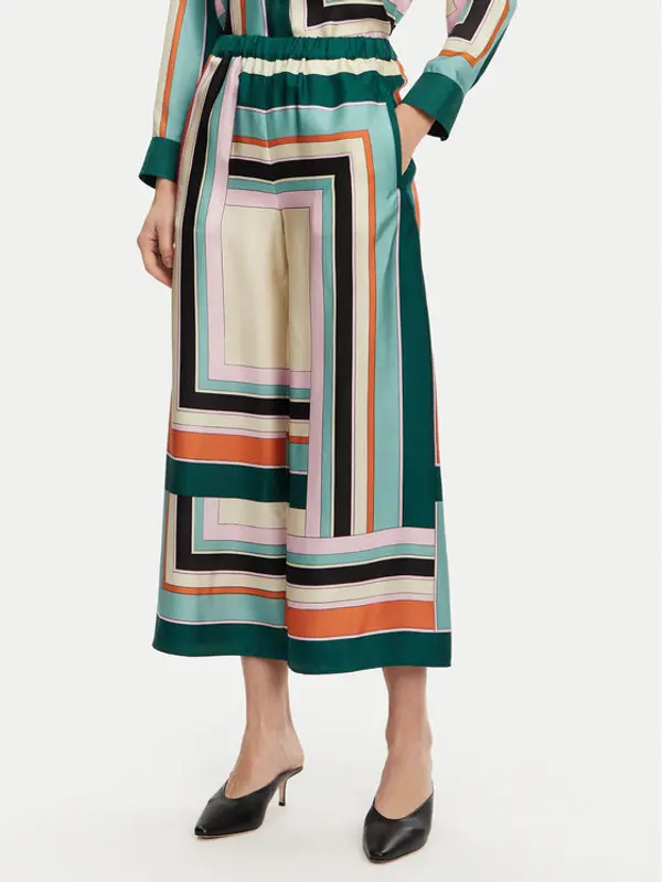 Weekend Max Mara Weekend Max Mara Hlače Ottavo 2515131051 Šarena Wide Leg