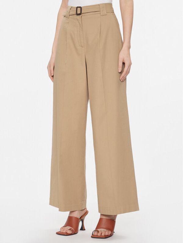 Weekend Max Mara Weekend Max Mara Hlače Pino 2415131121 Bež Wide Leg