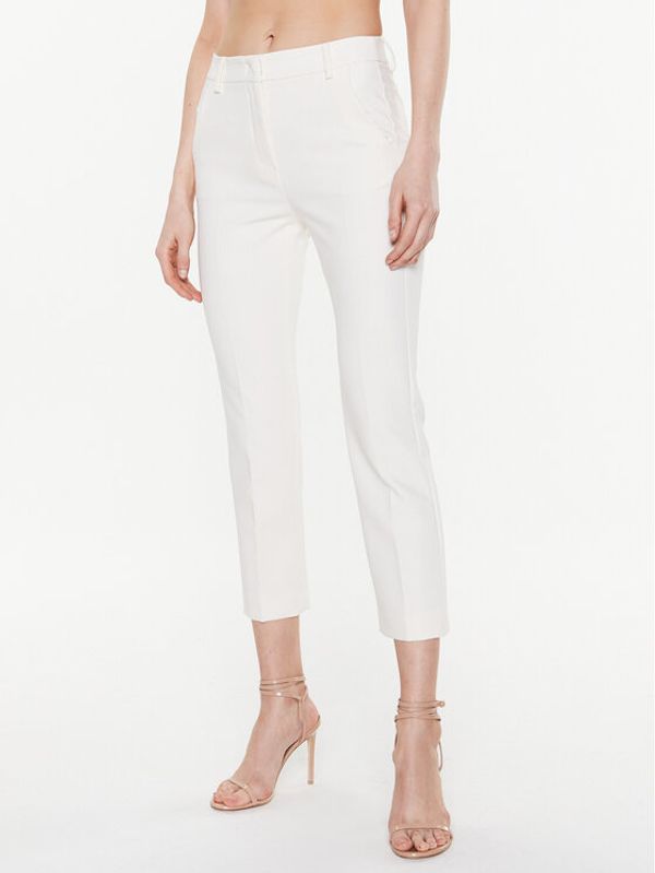 Weekend Max Mara Weekend Max Mara Hlače Rana 2351310137 Écru Slim Fit
