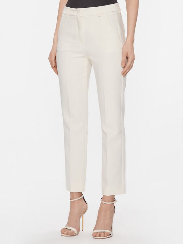 Weekend Max Mara Weekend Max Mara Hlače Rana 2415131021 Écru Slim Fit