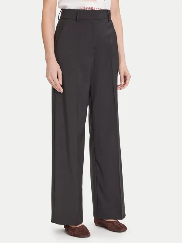 Weekend Max Mara Weekend Max Mara Hlače Visivo 2525136031 Crna Regular Fit