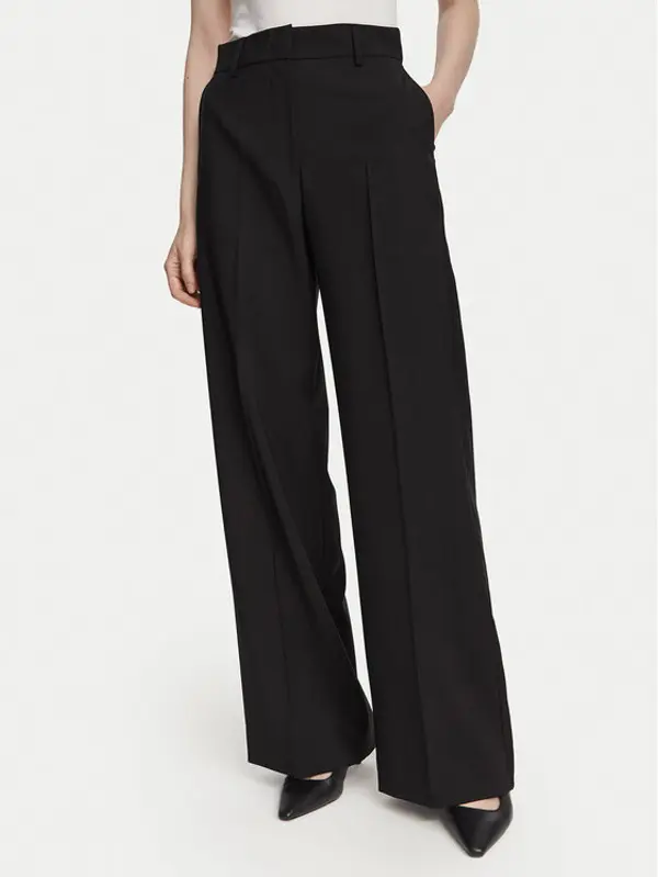 Weekend Max Mara Weekend Max Mara Hlače Visivo 2625136061 Crna Regular Fit