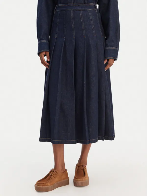 Weekend Max Mara Weekend Max Mara Jeans suknja Ovale 2615101071 Tamnoplava Regular Fit