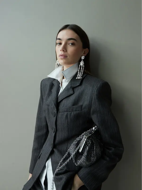 Weekend Max Mara Weekend Max Mara Klipse Callas 2525756095650 Srebrna