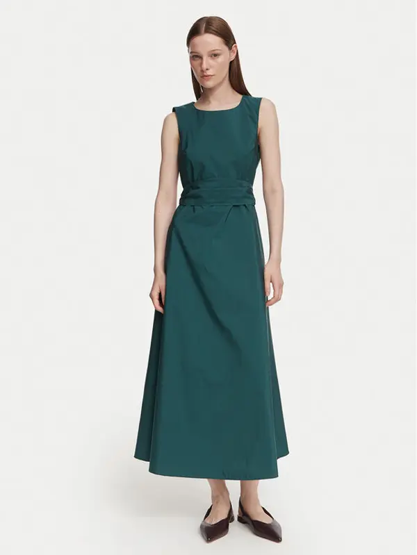 Weekend Max Mara Weekend Max Mara Koktel haljina Gentile 2625226091 Tamno zelena Regular Fit