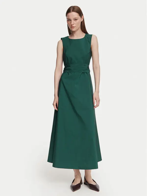 Weekend Max Mara Weekend Max Mara Koktel haljina Gentile 2625226091 Tamno zelena Regular Fit