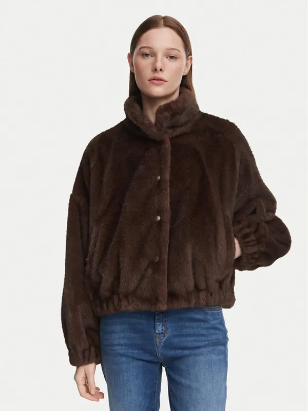 Weekend Max Mara Weekend Max Mara Krzno Anemone 2625086021 Tamno smeđa Regular Fit
