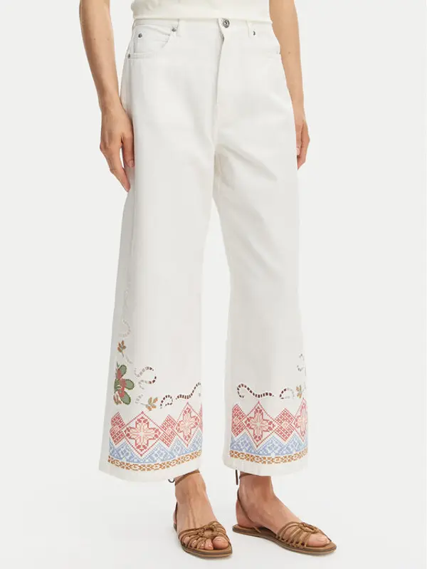 Weekend Max Mara Weekend Max Mara Kulot Adunco 2615131012 Bijela Regular Fit