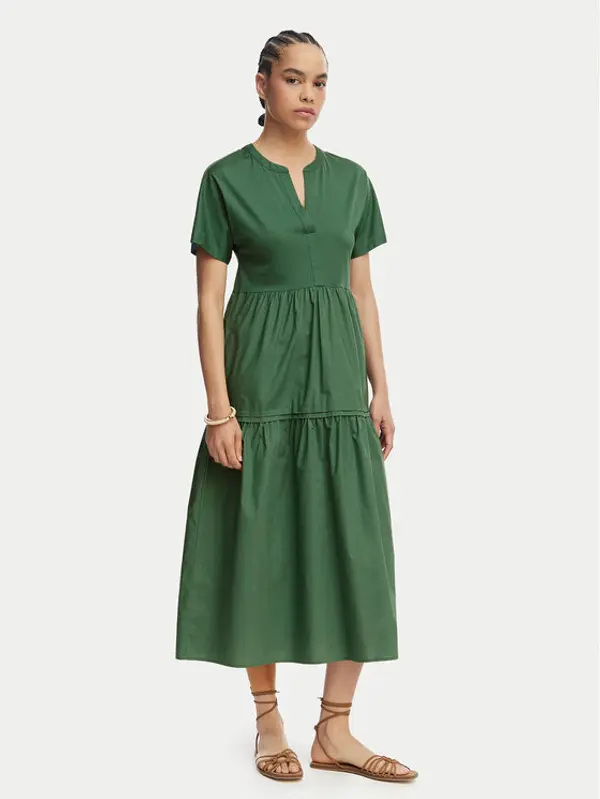 Weekend Max Mara Weekend Max Mara Ljetna haljina Capsula 2615621032 Tamno zelena Regular Fit