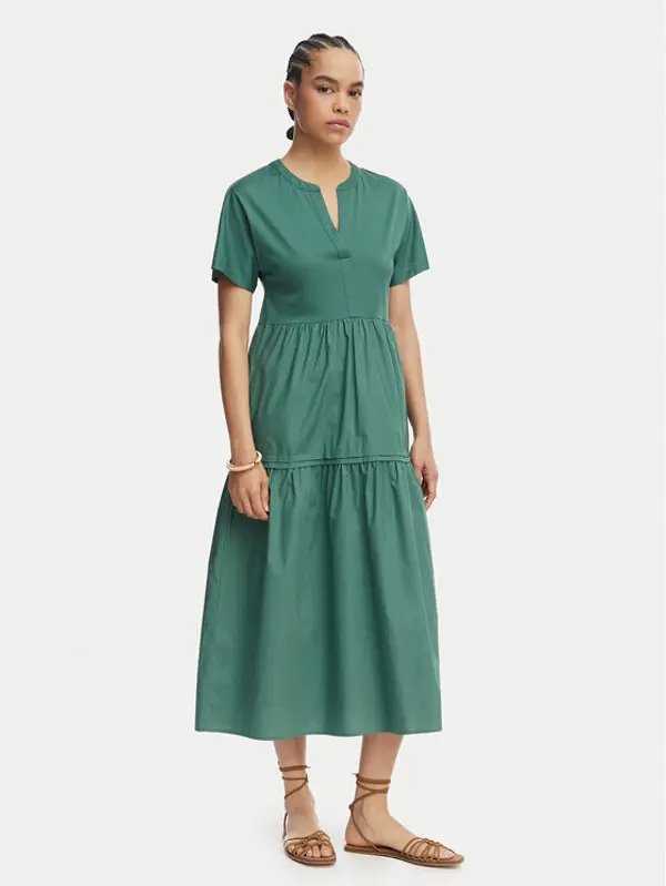 Weekend Max Mara Weekend Max Mara Ljetna haljina Capsula 2615621032 Tamno zelena Regular Fit