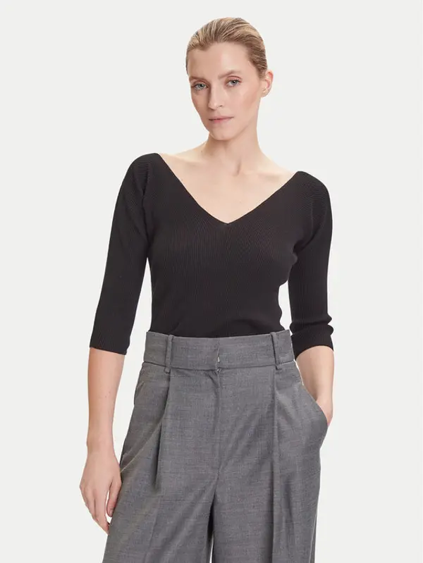 Weekend Max Mara Weekend Max Mara Majica Oceano 2525366031 Crna Slim Fit