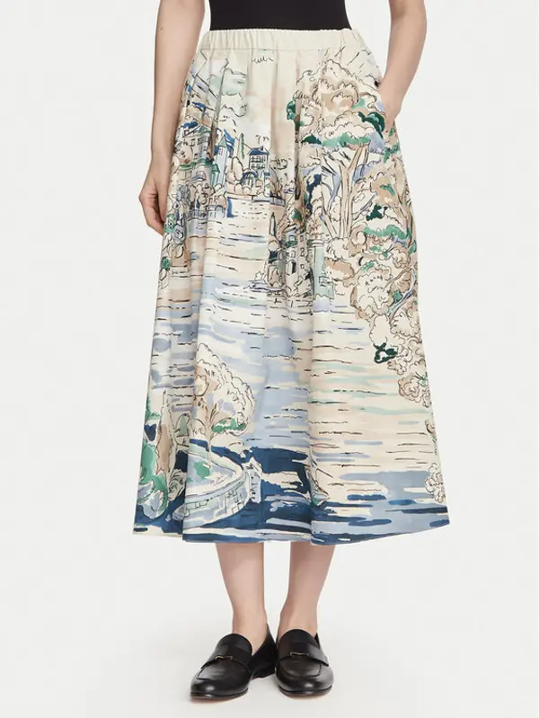 Weekend Max Mara Weekend Max Mara Midi suknja Adepto 2625106011 Bež Regular Fit