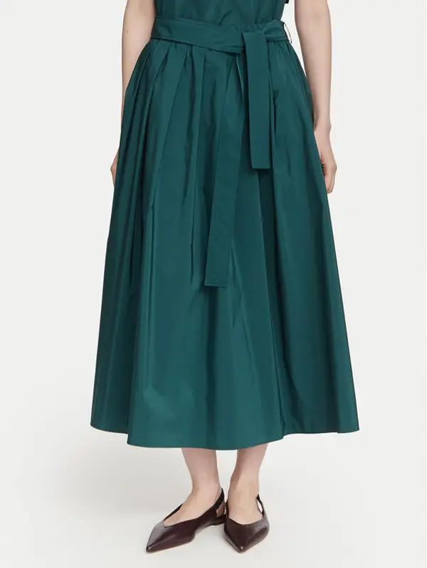 Weekend Max Mara Weekend Max Mara Midi suknja Alpaca 2625106041 Tamno zelena Regular Fit