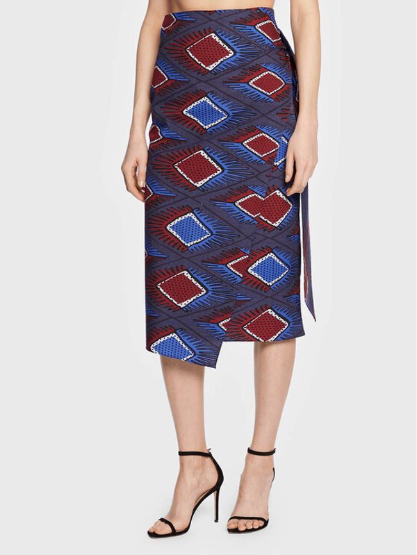 Weekend Max Mara Weekend Max Mara Midi suknja Fiore 23510103 Tamnoplava Regular Fit