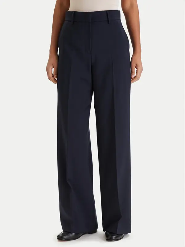 Weekend Max Mara Weekend Max Mara Palazzo hlače Visivo 2615131041 Tamnoplava Relaxed Fit