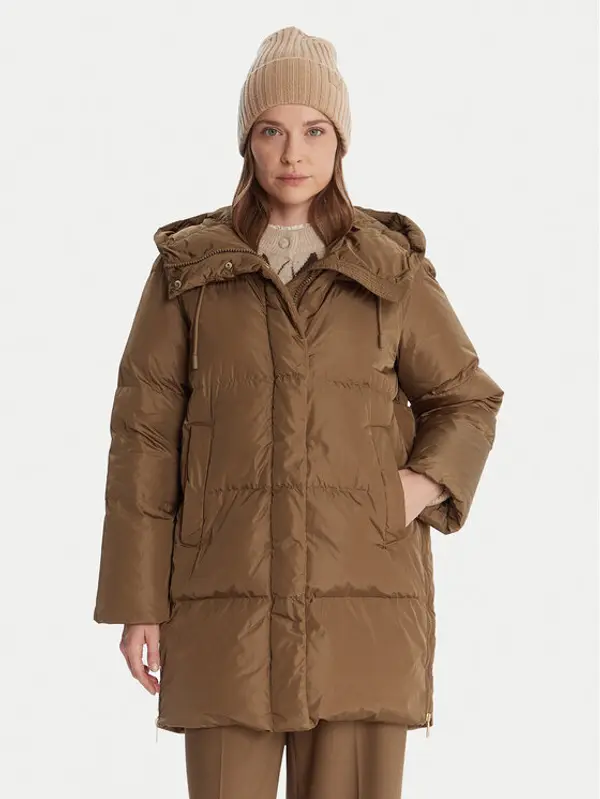 Weekend Max Mara Weekend Max Mara Pernata jakna Newbembo 2525496072 Smeđa Relaxed Fit