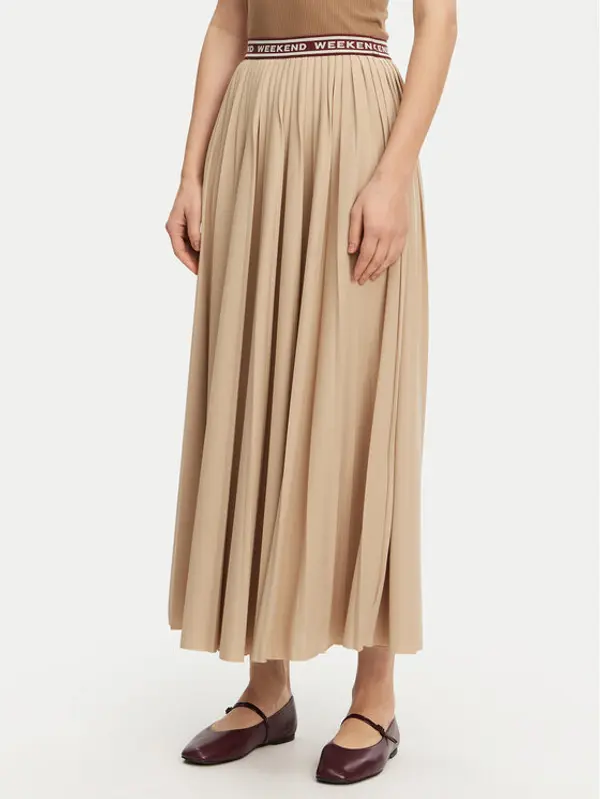 Weekend Max Mara Weekend Max Mara Plesirana suknja Bleu 2515771031 Bež Regular Fit