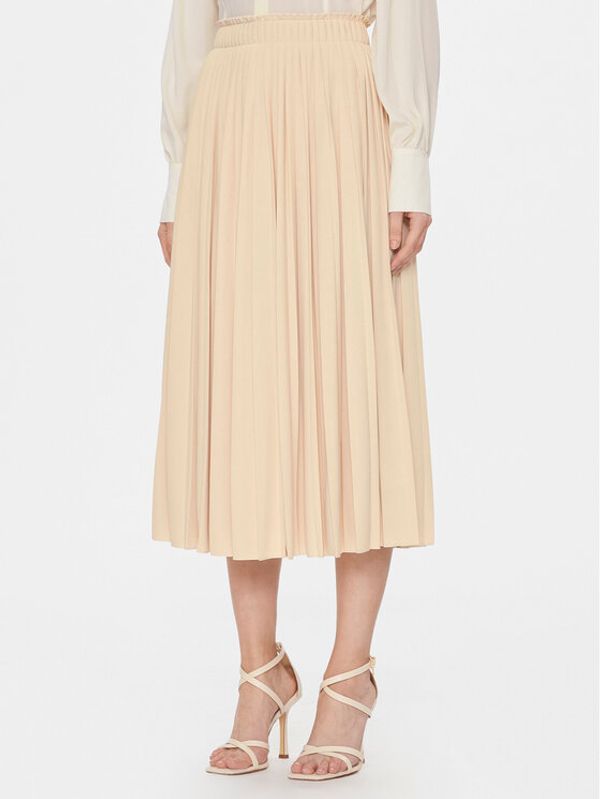 Weekend Max Mara Weekend Max Mara Plesirana suknja Kiku 2415771031 Écru A-Line Fit