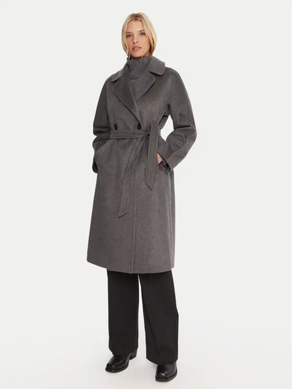 Weekend Max Mara Weekend Max Mara Prijelazni kaput Cascia 2525016072 Siva Regular Fit