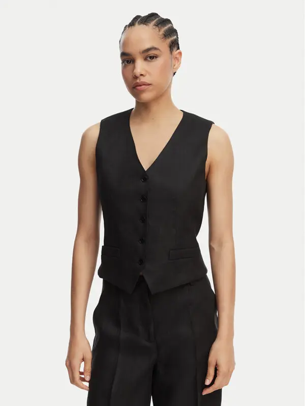 Weekend Max Mara Weekend Max Mara Prsluk za odijelo Pace 2615151012 Crna Regular Fit