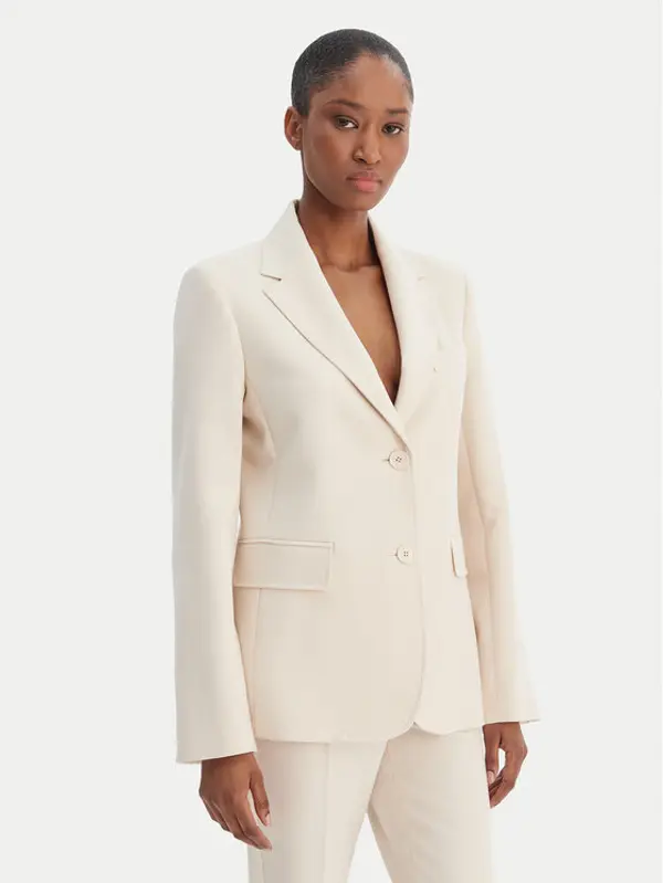 Weekend Max Mara Weekend Max Mara Sakoi Uva 2615041061 Écru Slim Fit